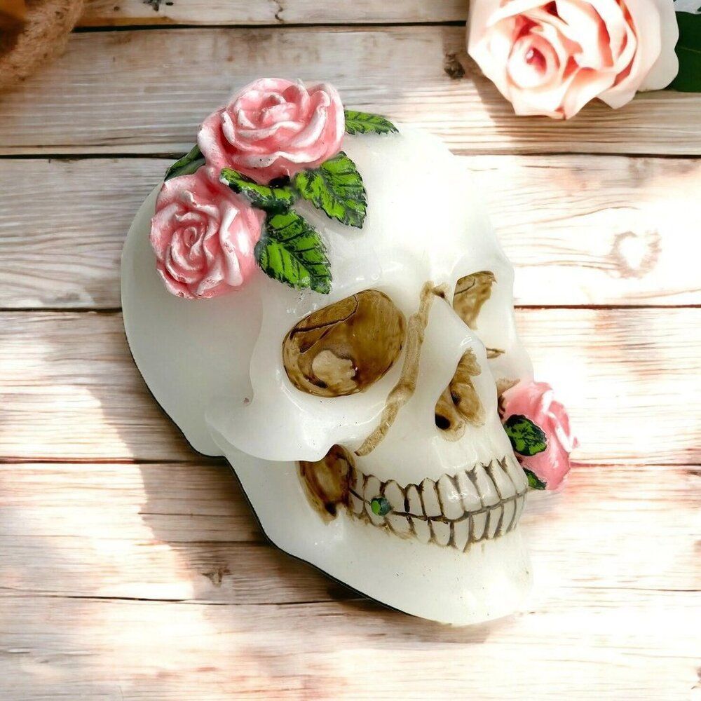 Sugar Skull Candle by Mortar & Bone